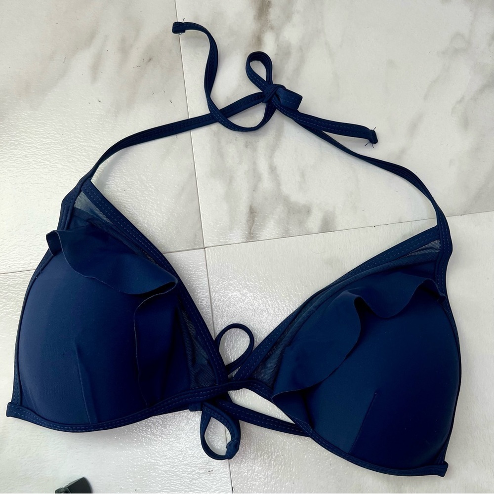 Sogno D’oro triangle bikini top navy size 42